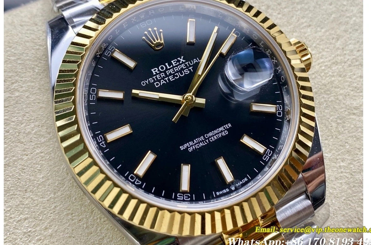 Jub Stk Black Heavy YG 126333 Datejust ARF SH3235(Tungsten SS 41mm Version) 0118